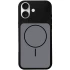Чехол Silk Duo Color (AA) NO LOGO with Magnetic Fit для Apple iPhone 17 (6.3") – Black. Фото 2 из 4