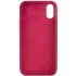 Чохол Silk Full Protective (AA) NO LOGO для Apple iPhone XS (5.8") – Бордовий / Maroon. Фото 3 з 3