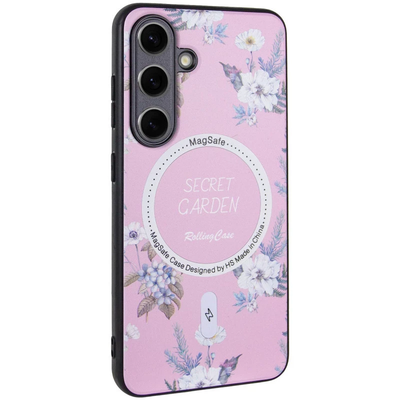 TPU+PC чехол Secret Garden with MagFit для Samsung Galaxy S23 FE – Pink. Фото 1 из 20