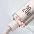 Дата кабель Baseus Crystal Shine Series Type-C to Lightning 20W (1.2m) (CAJY00020) – Pink. Фото 2 з 7