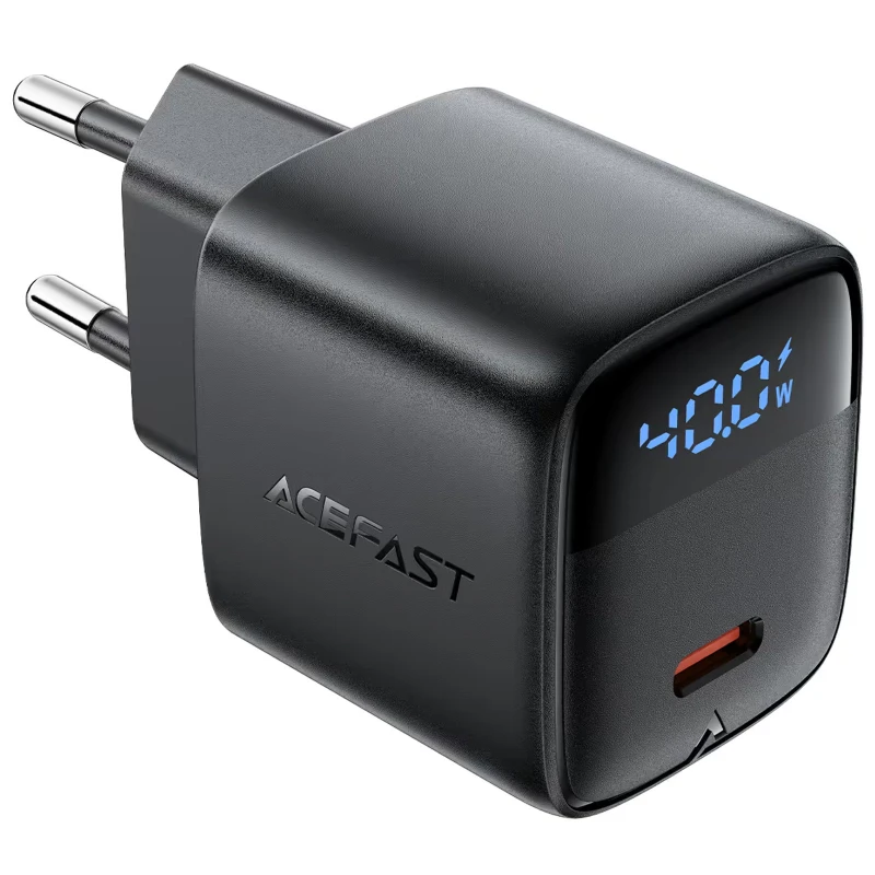 МЗП Acefast A135 PD40W GaN (1USB-C) – Black. Фото 2 з 7
