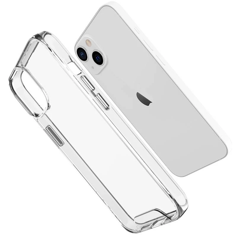 Силиконовый чехол Space Case для Apple iPhone 15 (6.1") – Прозрачный. Фото 3 из 7