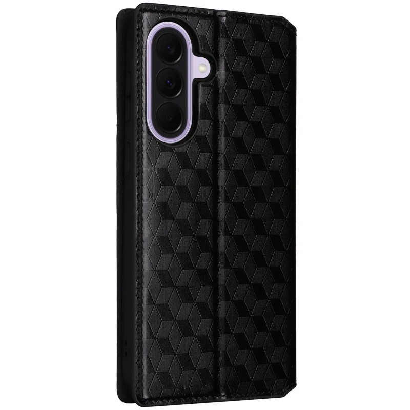 Кожаный чехол-книжка Rhombus Book для Samsung Galaxy A17 4G/5G – Black. Фото 2 из 7