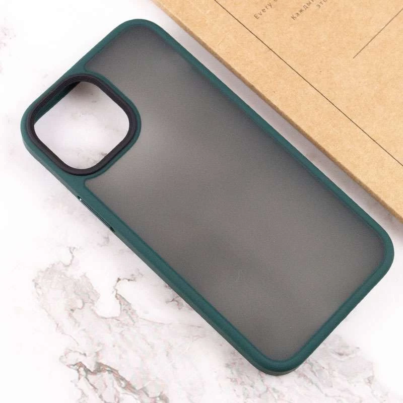 TPU+PC с металлическими кнопками для Apple iPhone 13 (6.1") – Зеленый. Фото 4 из 5