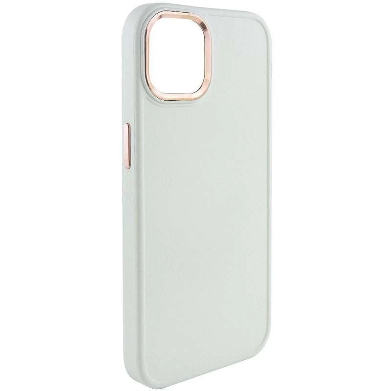 

TPU чохол Bonbon з металевими кнопками на Apple iPhone 12 (6.1") (Білий / White)