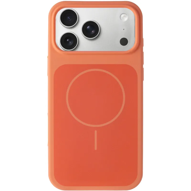 Чохол Silk Duo Color (AA) NO LOGO with Magnetic Fit для Apple iPhone 18 Pro Max – Orange. Фото 2 з 5