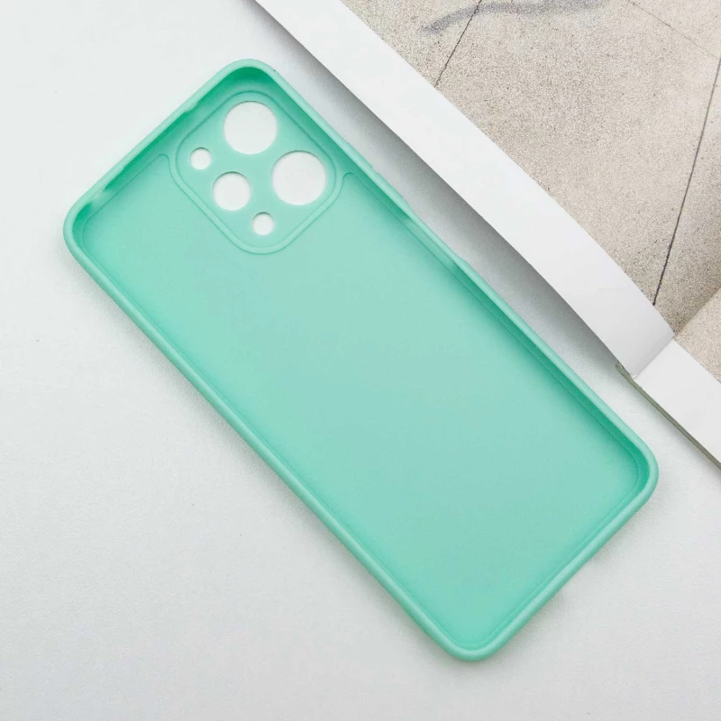 Цветной силиконовый чехол с защитой камеры для Xiaomi Redmi 12 – Зеленый / Menthol. Фото 6 из 9