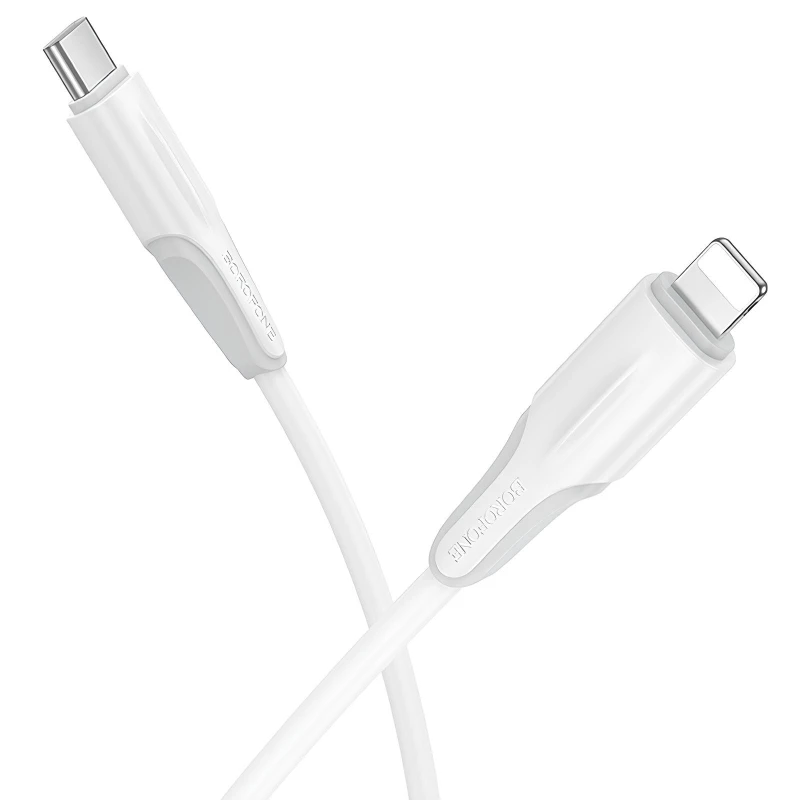 Дата кабель Borofone BX119 New Type-C to Lightning 27W (1m) – White. Фото 2 из 3