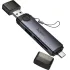 Картридер Hoco HB56 Victory 5in1 Type-C/USB2.0 to SD/TF3.0 + USB 2.0 – Metal gray. Фото 6 з 6