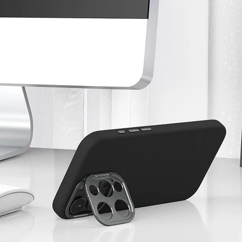 Чохол Silicone Nillkin LensWing Prop Magnetic для Apple iPhone 16 Pro – Чорний / Black. Фото 13 з 24