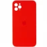 Чохол Silicone Case Square з захистом камери на Apple iPhone 11 Pro (5.8") – Червоний / Red. Фото 1 з 3