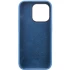 Чехол Silicone Case с металлическими кнопками для Apple iPhone 13 Pro Max (6.7") – Синий / Blue Jay. Фото 5 из 9