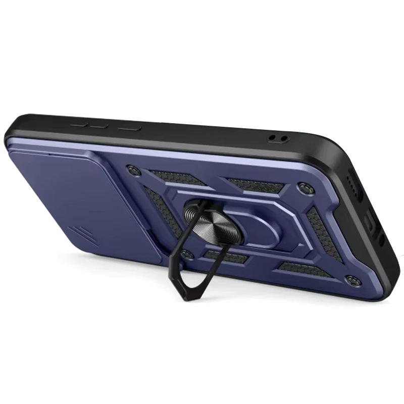 Удароміцний чохол Ummi Camshield Serge Ring (in box) для Xiaomi Poco F8 Ultra – Синій / Navy. Фото 2 з 3