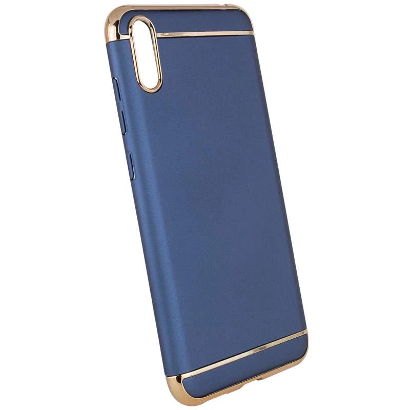 Пластиковая накладка с хромом для Xiaomi Redmi 9A – Синий. Фото 3 из 4