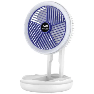 Настільний складний вентилятор Folding Fan 2in1 with Night Light фото 1 з 7