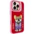 TPU+PC чехол с животными для Apple iPhone 16 Pro Max – Pink Dog. Фото 2 из 9