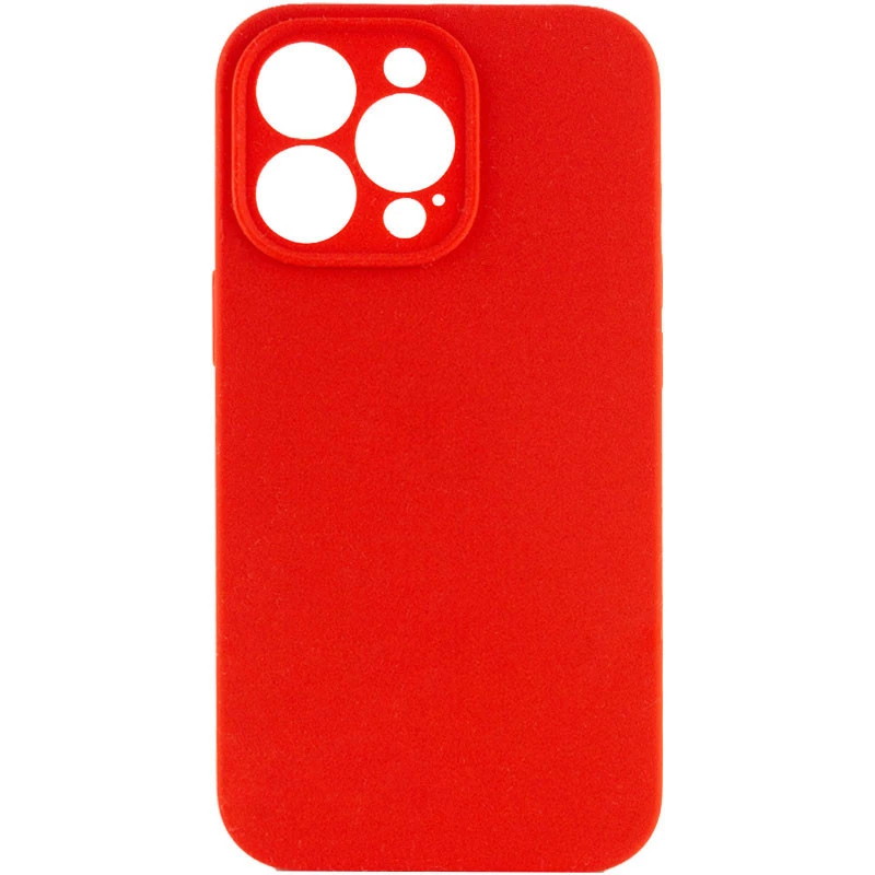 Чехол с закрытым низом Silicone Case для Apple iPhone 16 Pro Max – Красный / Red. Фото 1 из 8