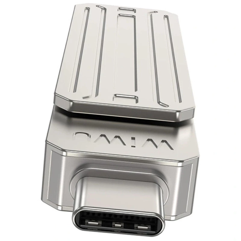 Флеш-драйв USB 3.0 Flash Drive WIWU Wi-FD001 3 in 1 32GB – silver. Фото 3 з 6