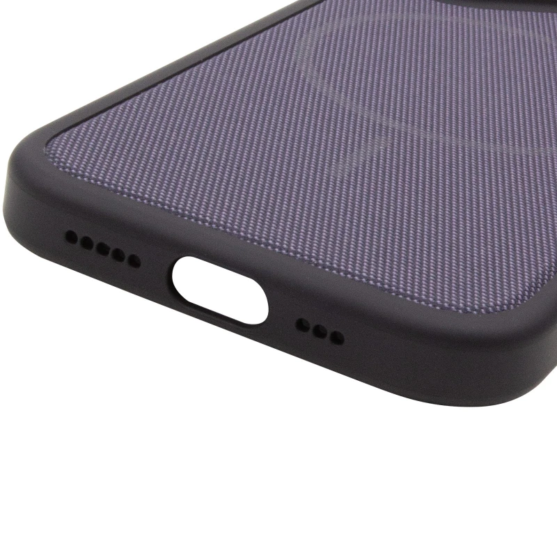 Чохол TPU TechWoven Hybrid with MagSafe для Apple iPhone 16 Pro – Black / Purple. Фото 6 з 6