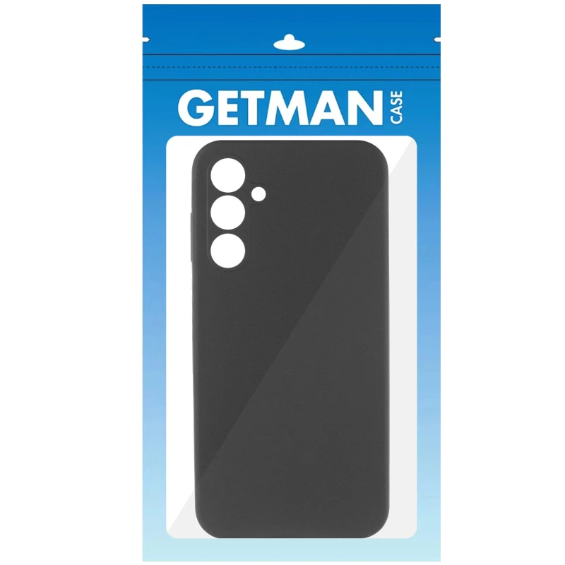 Кольоровий силіконовий чохол GETMAN із закритою камерою для Samsung Galaxy S24 – Чорний / Black. Фото 4 з 4