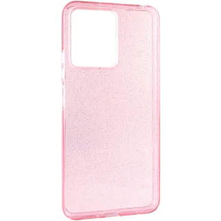 Блестящий силиконовый чехол на Xiaomi Redmi Note 12 4G — Pink