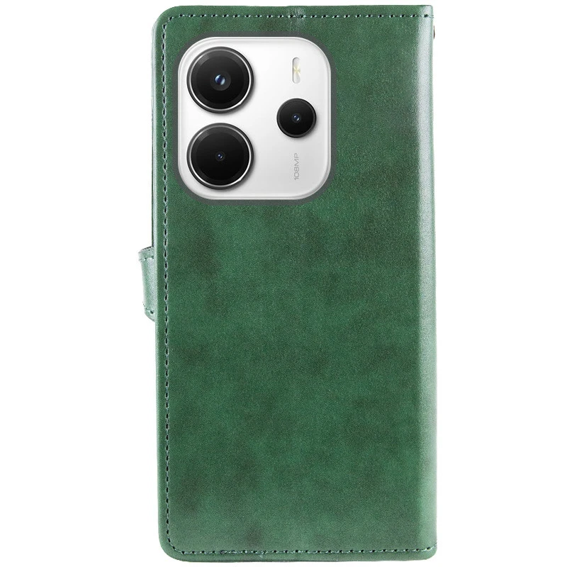 Чехол-книжка GETMAN Gallant  для Xiaomi Redmi Note 14 4G (Europe version) – Зеленый. Фото 5 из 11