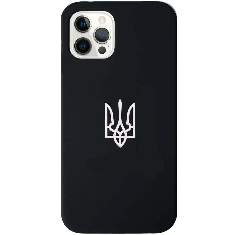 

Патріотичний чохол Silicone Case на Apple iPhone 12 Pro (6.1") (Black)