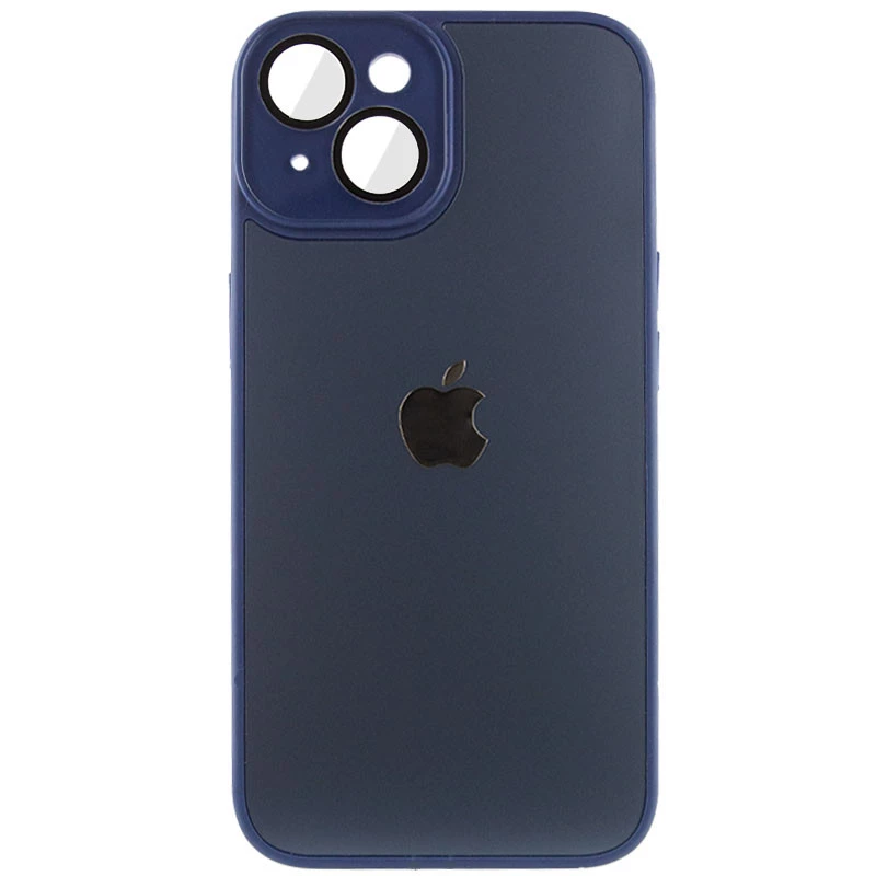 

Силіконовий сапфіровий чохол с захистом камери на Apple iPhone 13 (6.1") (Синій / Deep navy)