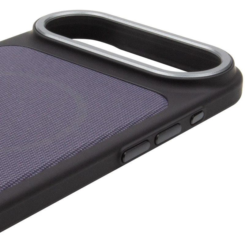 Чехол TPU TechWoven Hybrid with MagSafe для Apple iPhone 17 Air (6.5") – Black / Purple. Фото 5 из 6