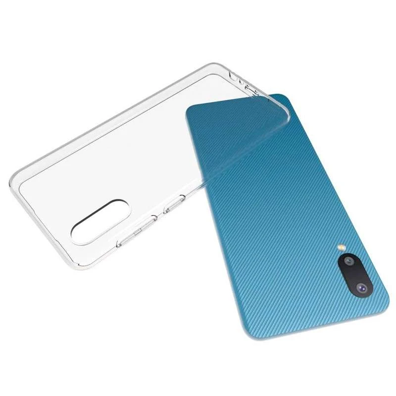 Ультратонкий силиконовый чехол 1 мм для Samsung Galaxy A02 – Бесцветный (прозрачный). Фото 3 из 3