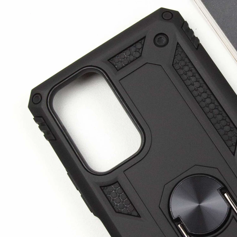 Протиударний чохол Serge Ring з кільцем на Xiaomi Redmi Note 10 Pro – Чорний. Фото 8 з 8