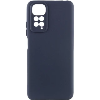 Чохол Silicone Case Lakshmi Premium із закритою камерою для Xiaomi Redmi Note 11 (Global) / Note 11S — Темно-синій / Midnight blue