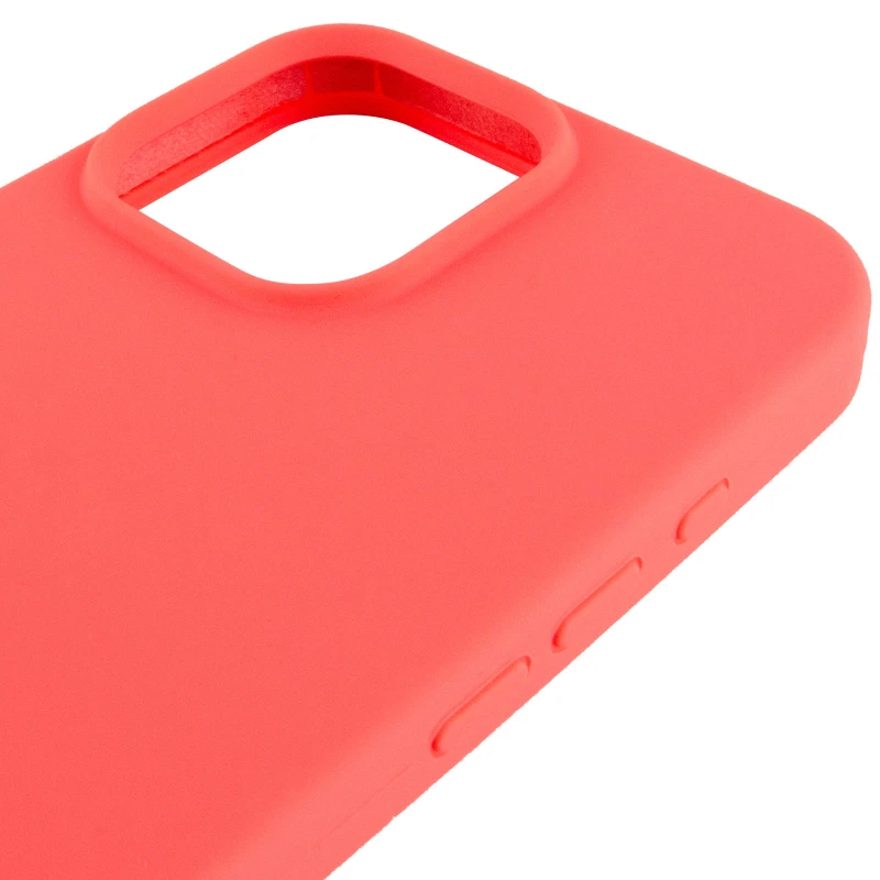 Чохол Silicone Case з закритим низом на Apple iPhone 16 Pro – Кавуновий / Watermelon red. Фото 7 з 8