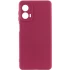 Чохол Silicone Case Lakshmi Plus з закритою камерою на Motorola Moto G24 – Бордовий / Marsala. Фото 1 з 4