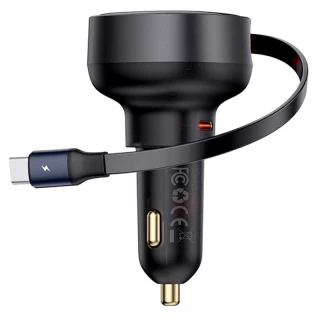 АЗУ Baseus Enjoyment Pro 60W (1USB-C) + выдвижной кабель Type-C (C00057802111-01) фото 1 АЗУ Baseus Enjoyment Pro 60W (1USB-C) + выдвижной кабель Type-C (C00057802111-01) фото 1 из 2