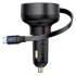 АЗП Baseus Enjoyment Pro 60W (1USB-C) + висувний кабель Type-C (C00057802111-01) – Cluster Black. Фото 2 з 12