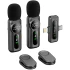 Петличний бездротовий мікрофон WIWU WM007 Dual-mic (Lightning/Type-C) – Black. Фото 1 з 6