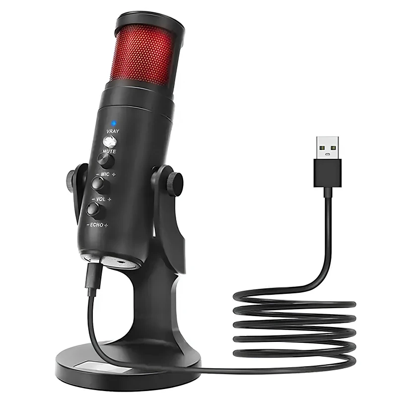 Мікрофон конденсаторный для гейминга JMARY MC-PW9 – Black. Фото 1 з 4