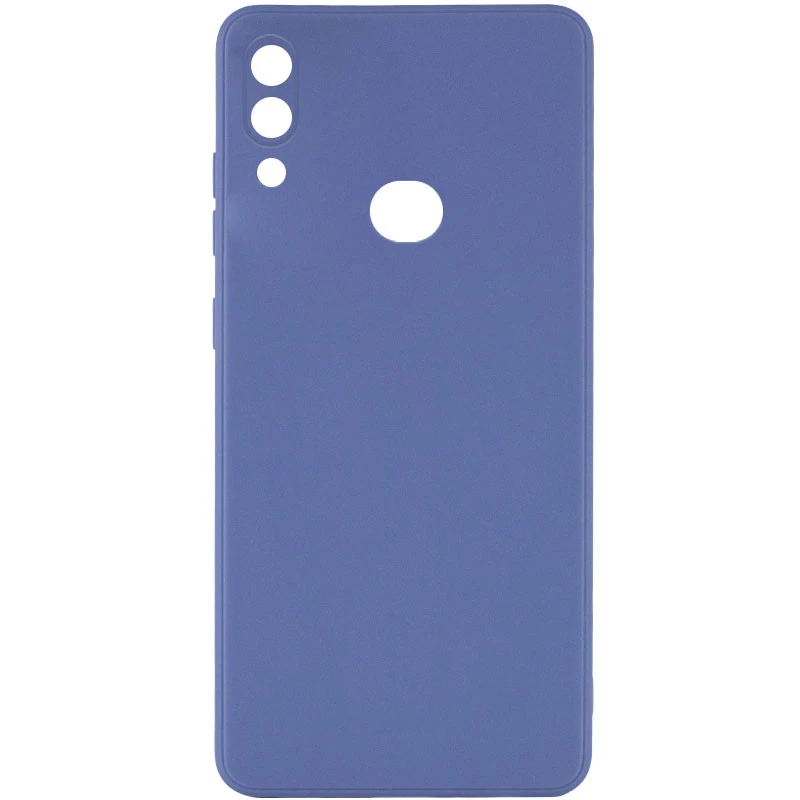

Цветной силиконовый чехол с защитой камеры для Samsung Galaxy A10s (Голубой / Mist blue), Блакитний / mist blue
