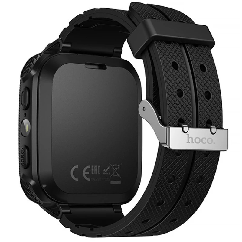 Дитячий cмарт-годинник Hoco Y105 with call function – Black. Фото 2 з 2