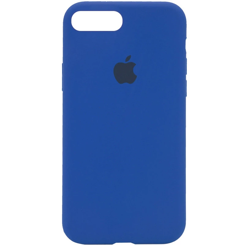 

Чехол Silicone Case с закрытым низом для Apple iPhone 7 plus / 8 plus (Синий / Royal blue), Синій / royal blue