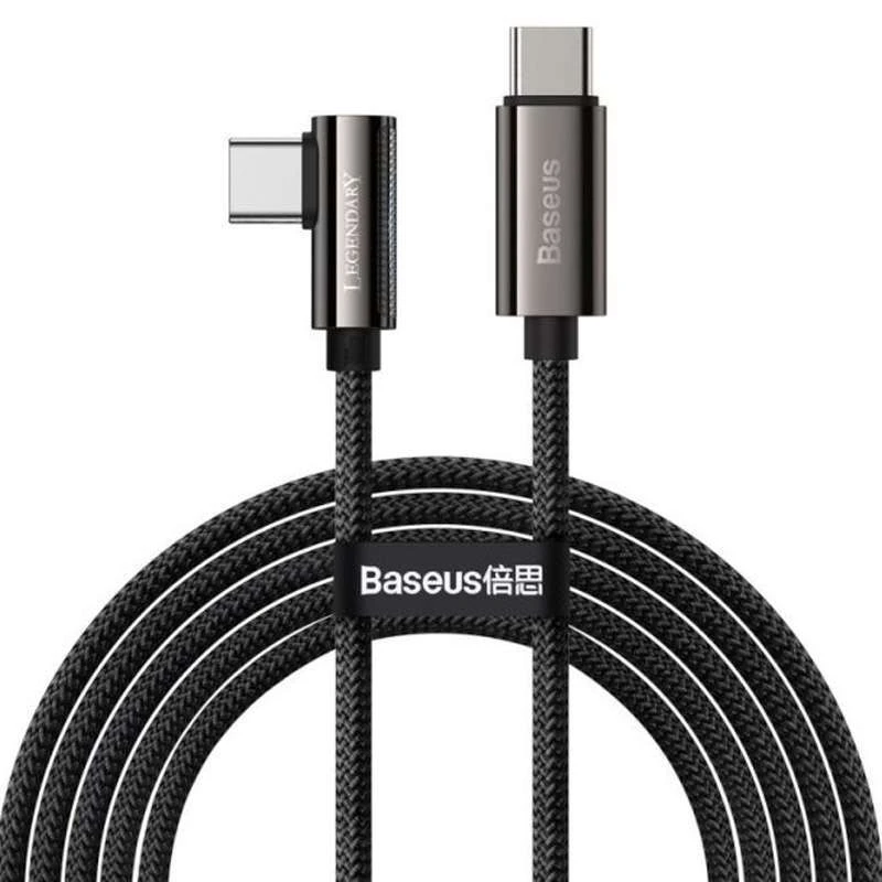 

Дата кабель Baseus Legend Series Elbow Type-C to Type-C 100W (2m) (CATCS-A01) (Black)