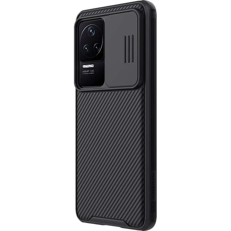 Карбована накладка Nillkin зі шторкою для камери на Xiaomi Redmi K50 / K50 Pro – Чорний / Black. Фото 4 з 5