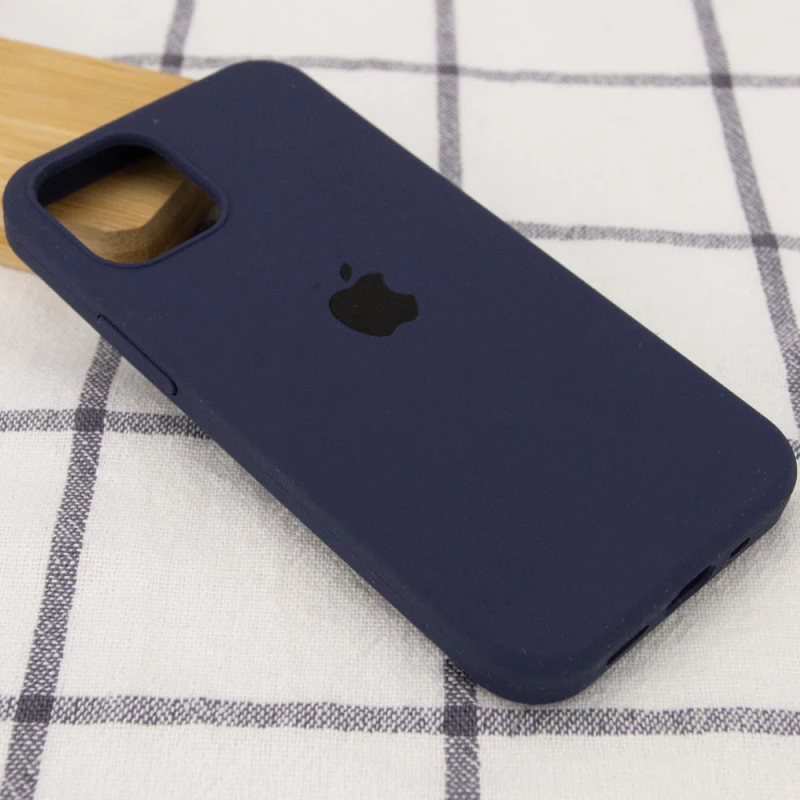 Чохол Silicone Case з закритим низом на Apple iPhone 12 Pro Max (6.7") – Темно-синій / Midnight blue. Фото 2 з 3
