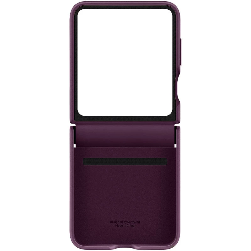 Шкіряний чохол Leather Case Premium на Samsung Galaxy Z Flip5 – Purple. Фото 5 з 5