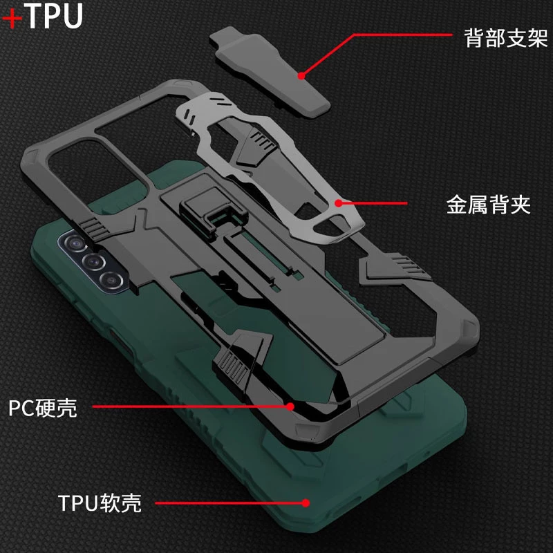 Протиударний чохол Defender Clip на Samsung Galaxy A54 5G – Green. Фото 4 з 7