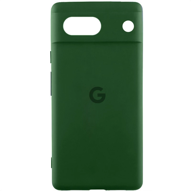 Чохол Silicone Case Lakshmi Premium L з закритою камерою на Google Pixel 7a – Зелений / Cyprus Green. Фото 2 з 5