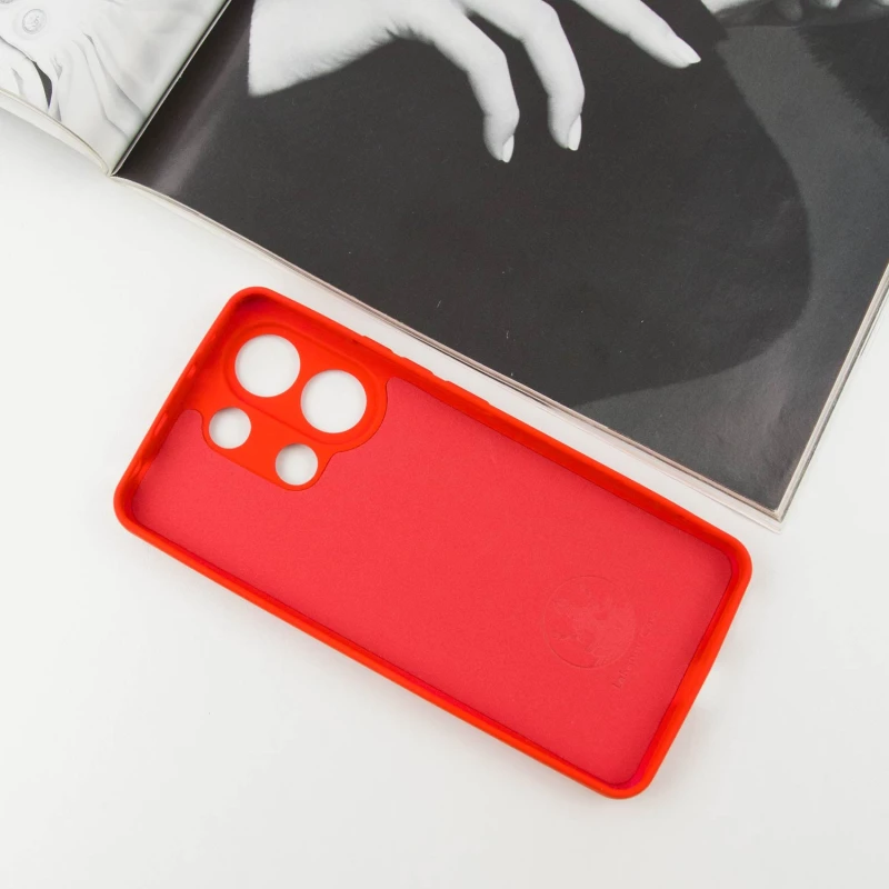 Чохол Silicone Case Lakshmi Plus з закритою камерою на Xiaomi Redmi Note 13 5G – Червоний / Red. Фото 3 з 6