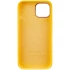 Чехол Silicone Case с металлическими кнопками для Apple iPhone 13 (6.1") – Желтый / Sunglow. Фото 5 из 9