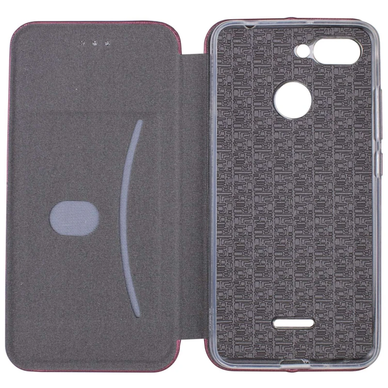 Чохол-книжка класичний на Xiaomi Redmi 6 – Бордовий. Фото 2 з 6